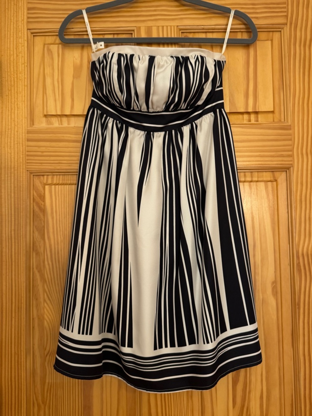 Anthropologie Black & Cream Silk Dress by Corey Lynn Calter